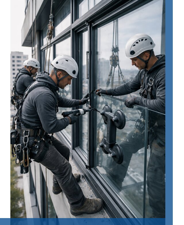 Витражное остекление зданий в Муре от 3574 р. | ВЫСОТНИК-Мум