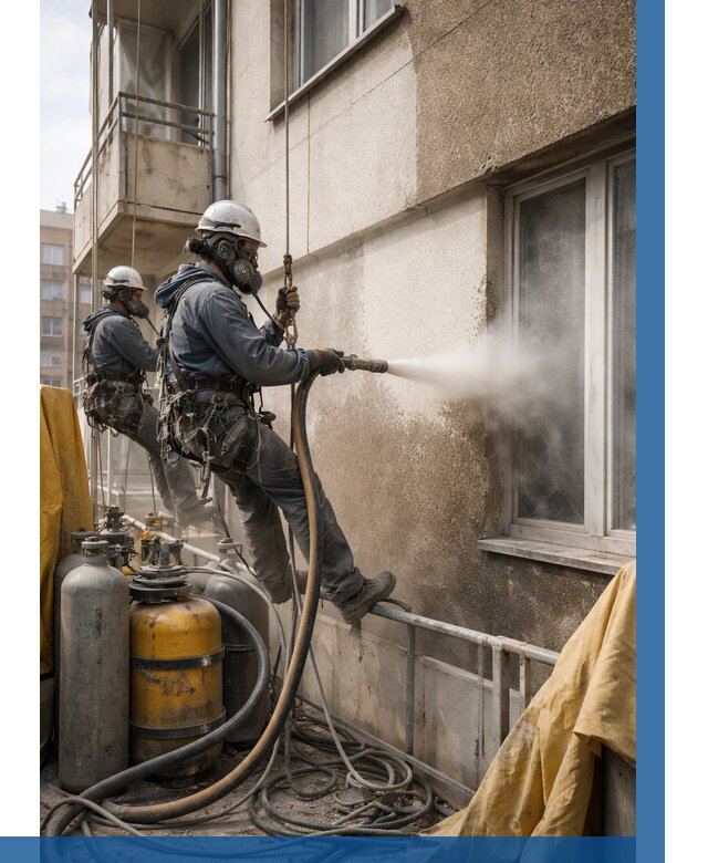 Пескоструйная очистка фасада в Муре от 664 р. | ВЫСОТНИК-Мум