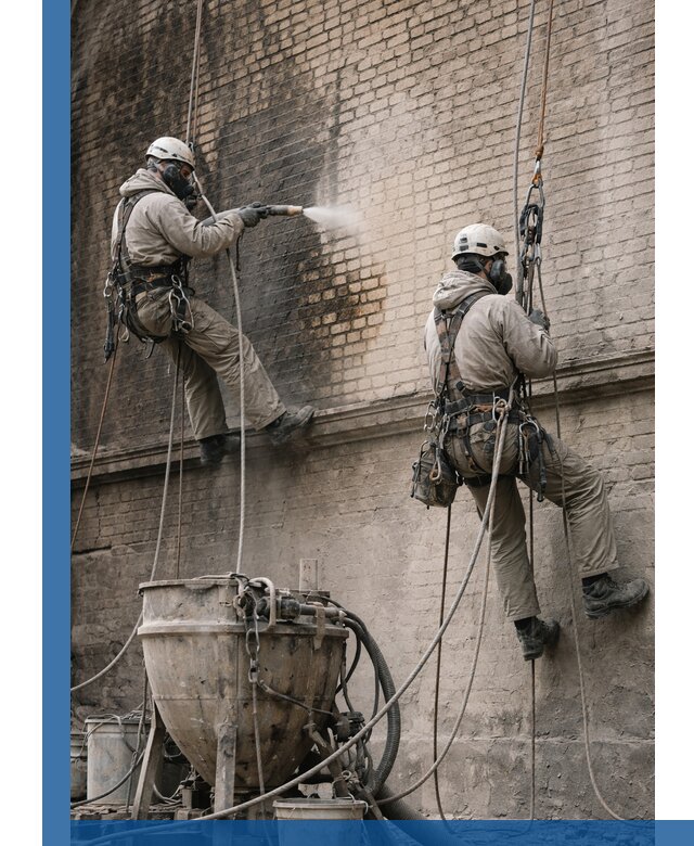 Пескоструйная очистка фасадов в Муре профессионально