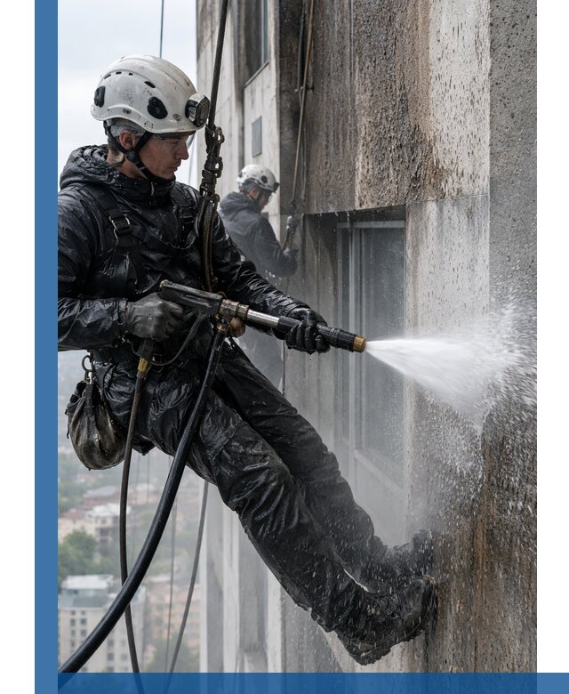 Гидроструйная очистка фасадов и конструкций в Муре