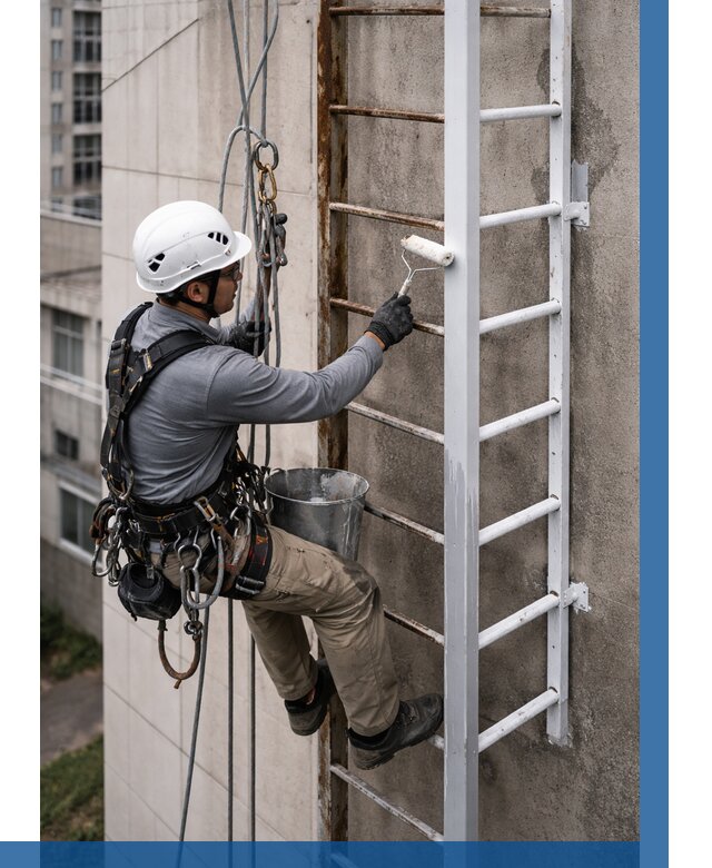 Покраска пожарных лестниц в Муре от 4595 р. | ВЫСОТНИК-Мум