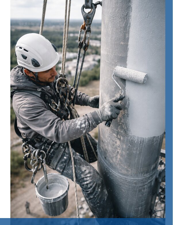 Покраска мачт связи под ключ в Муре от 868 р. | ВЫСОТНИК-Мум