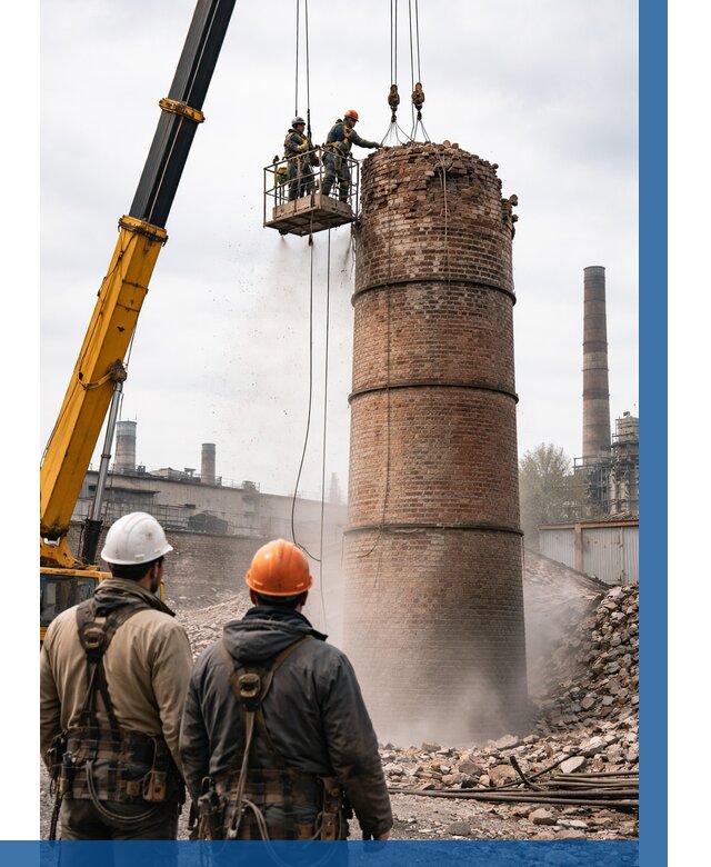 Демонтаж дымовой трубы в Муре от 91890 р. | ВЫСОТНИК-Мум, смета