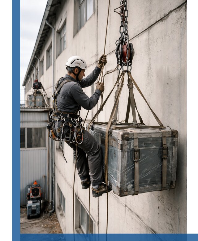 Подъем грузов на высоту в Муре для промышленных объектов