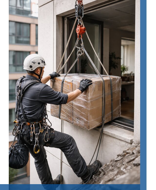 Подъем груза через окно в Муре от 4595 р. | ВЫСОТНИК-Мум