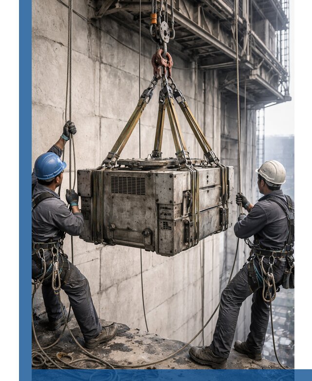 Такелажные работы на высоте, подъем и монтаж грузов в Муре