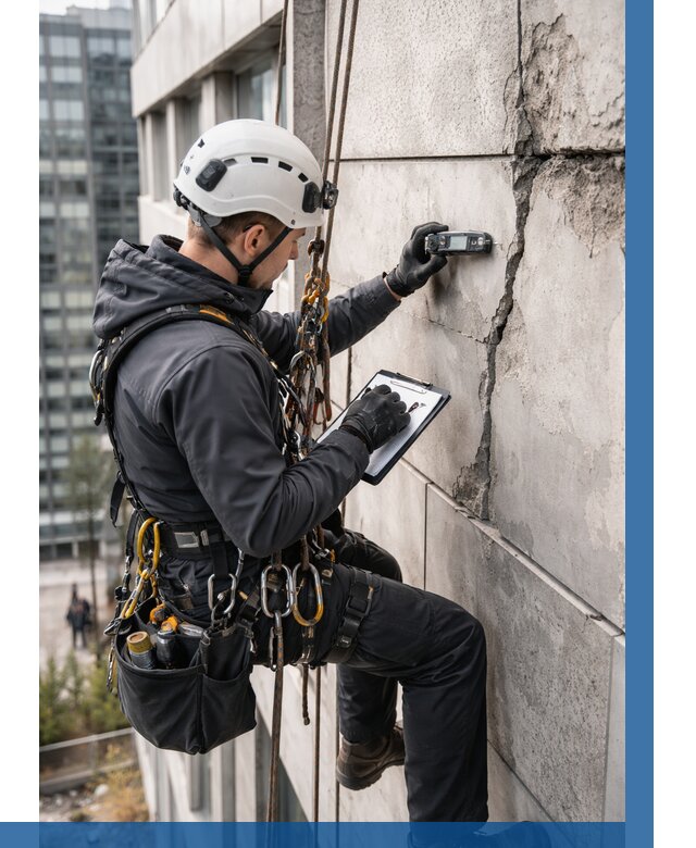 Обследование фасада альпинистами в Муре от 123 р. | ВЫСОТНИК-Мум