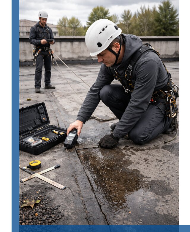 Обследование кровли на протечки и выявление дефектов в Муре