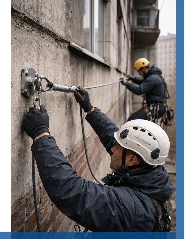Монтаж анкерных линий в Муре от 3063 р. | ВЫСОТНИК-Мум