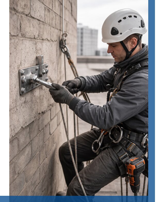 Установка анкерных точек в Муре от 3574 р. | ВЫСОТНИК-Мум