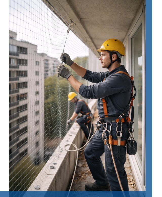 Монтаж сетки от птиц в Муре от 4595 р. | ВЫСОТНИК-Мум